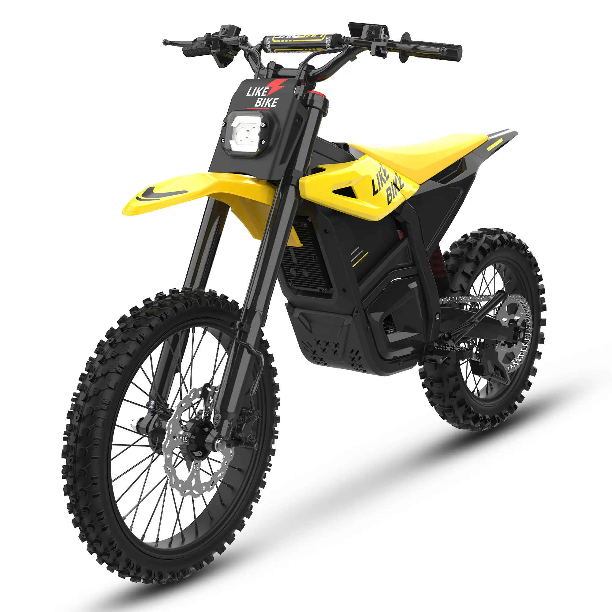 Likebike LF01 All-Terrain Electric Mountain Bike (Ebike) - 3000W Motor, 34MPH, 50mi Range, 48V 23AH UL-Certified Removable Battery, Dual Suspension, Puncture-Proof Tires, Hydraulic Brakes, NFC Unlock, 20-Min Assembly for Off-Road,Mountain Biking