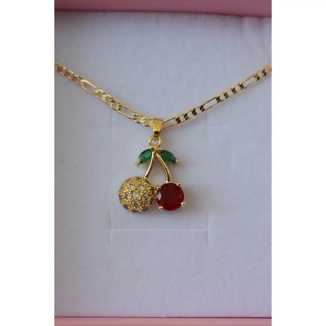 CZ Cherry Necklace
