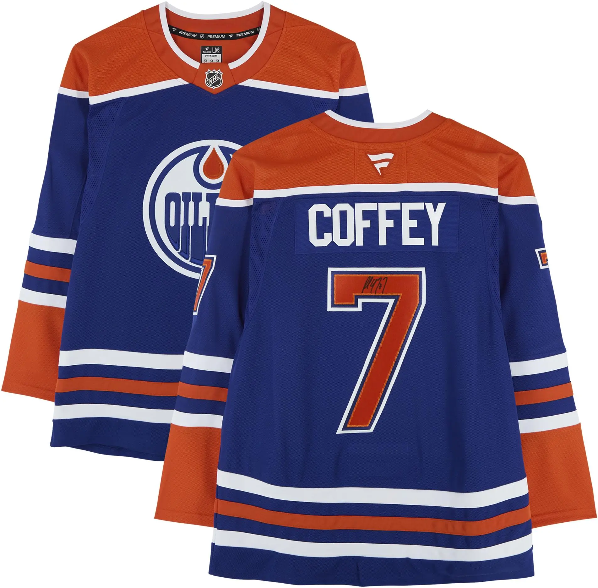 Paul Coffey Edmonton Oilers Autographed Blue Fanatics Premium Jersey - Fanatics Authentic Certified