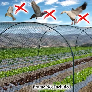 Heavy Duty Black Mesh Netting 100' X 50' Bird Poultry Aviary Game Pen Net Durable Protective Fence Net for Chicken Coop Duck Goose Rabbit Farm Garden Outdoor Enclosure Net