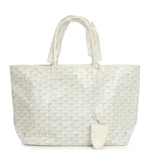 ‮ enidrayoG drayoG  ‬ White Ｓａｉｎｔ Ｌｏｕｉｓ Tote Bag Palladium Hardware | Good Condition