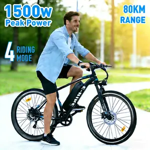 1500W Peak Ebike | Commuter & Off-Road Adventure | 25MPH | 40-60 Miles Range | UL2849 Certified | 26" Tires | 48V 12Ah Removable Battery | electric bike for adult | e bikes