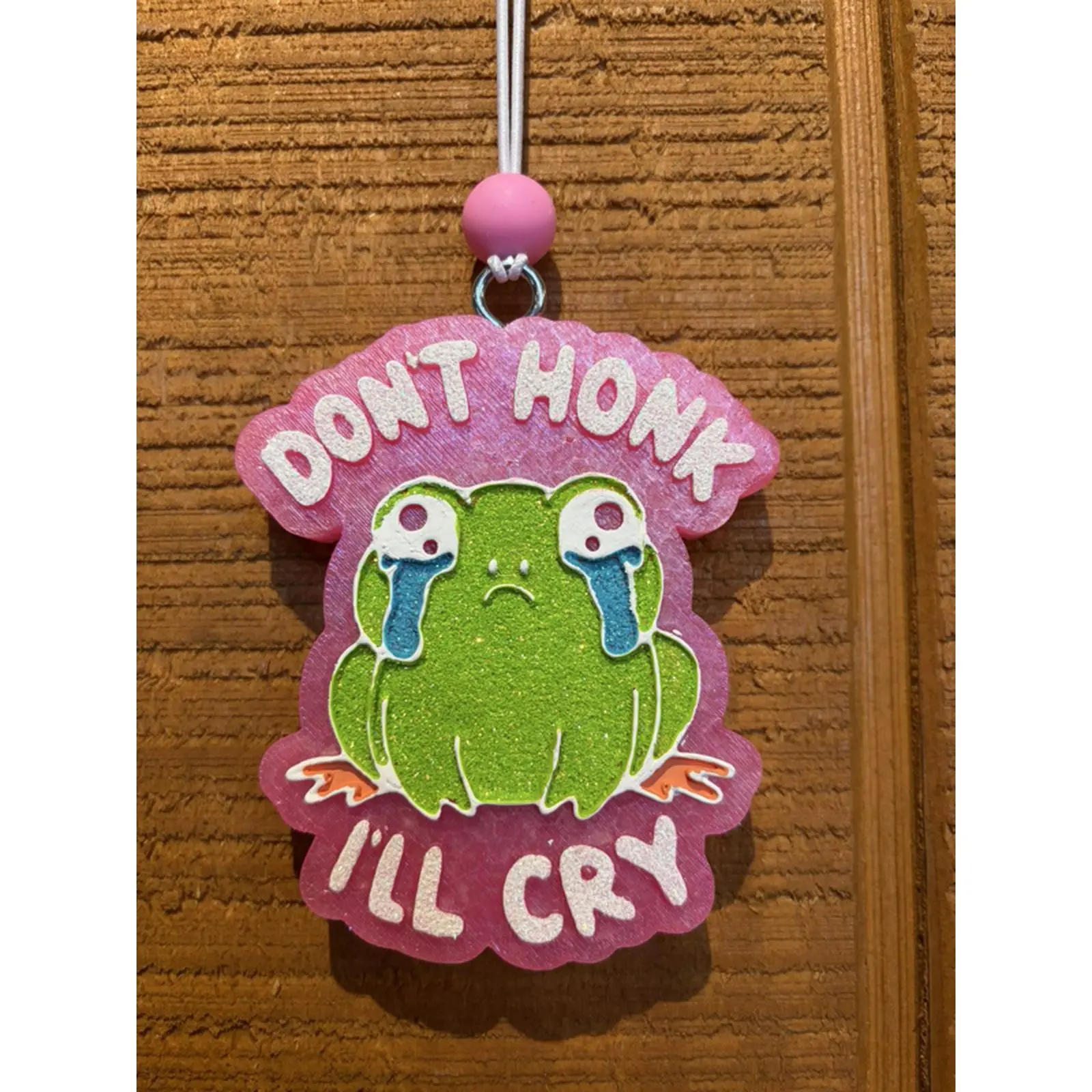 Don't Honk I'll Cry Frog Car Freshie Scent Black Ice Adorable Car Accessory for a Fun Drive Experience #3