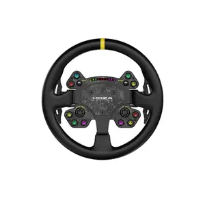 MOZA Racing RS V2 Racing Wheel RS25 330mm GT Sim Steering Wheel with Magnetic Paddles RGB Shift Light for Moza R5 R9 R16 R21 Base PC