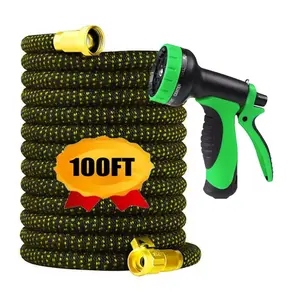 Expandable Garden Hose, High-Pressure Nozzle, 10 Functions, Garden Hose, Suitable For Garden Watering And Car Washing25FT-50FT-75FT-100FT, Retractable Garden Hose
