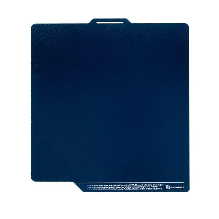 Numakers IceGrip Rectangle Stainless Matte Steel Build Plates - Cold-Grip Coating, Cold Resistant, Energy Efficient, No Overheating Needed, Strong First Layer Adhesion, Long-Lasting, PLA/PETG Compatible, Universal Magnetic Bed Fit for Decor Printing