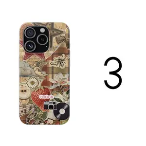 Whimsy Twee 90s Phone Cases,Vintage Collage Case,Retro Indie Twee PhoneCase, Colorful Aesthetic Phone, Star Aesthetic, Hippi retro 90scover