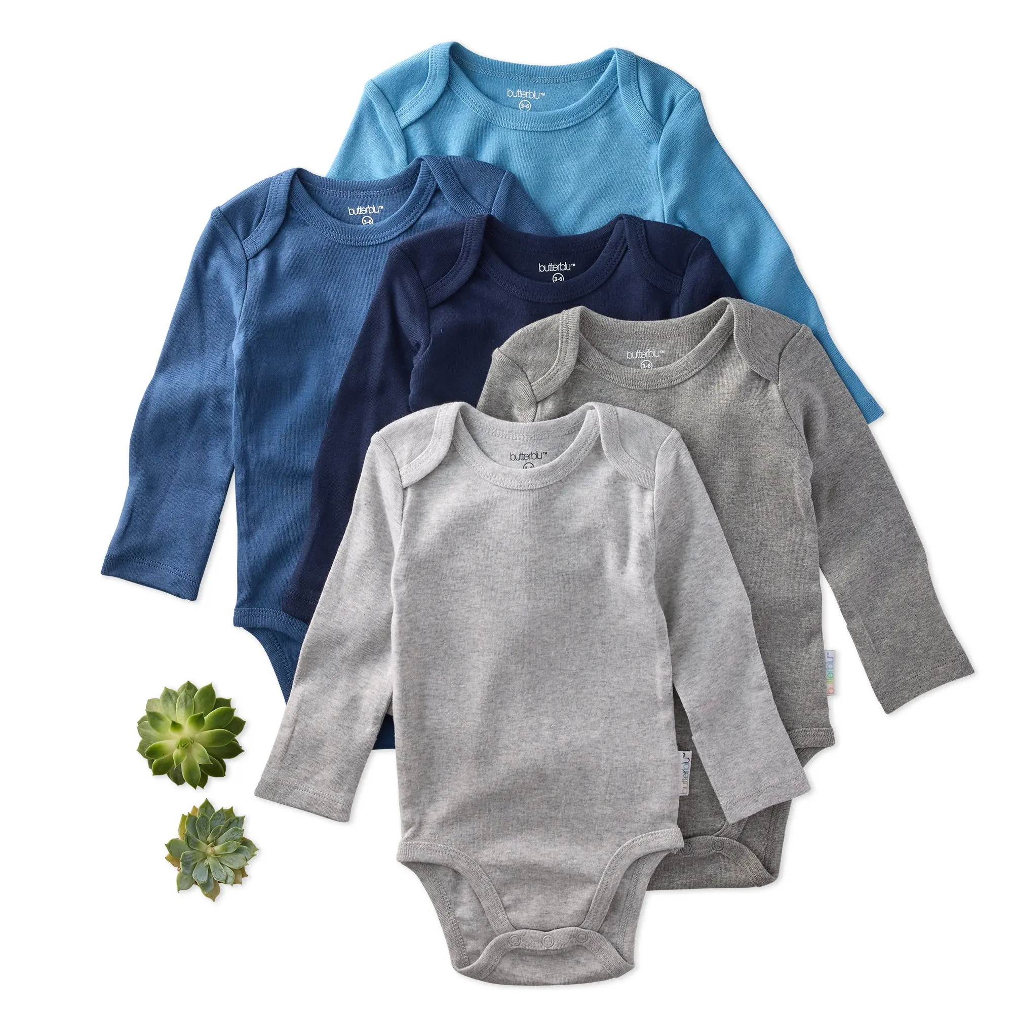 BLAKE 5-Pack Long Sleeve Bodysuits