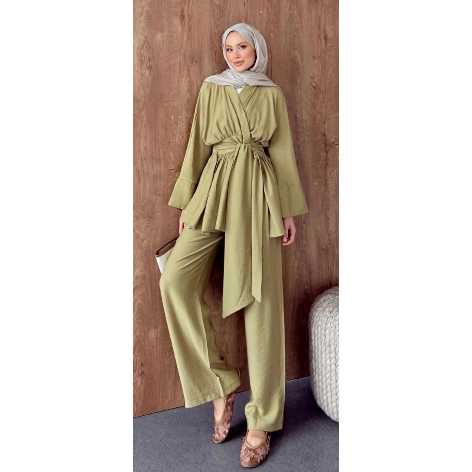 Timeless Tencel Wrap Pant Set