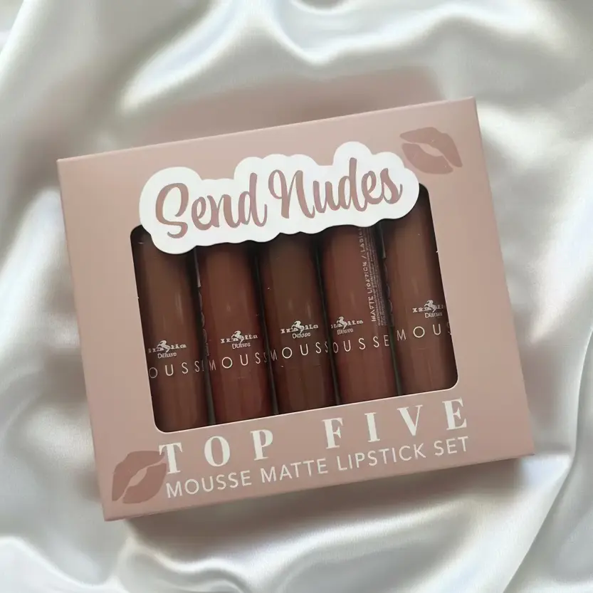 SEND NUDES Top Five Mousse Matte Lipstick Set - Italia Deluxe
