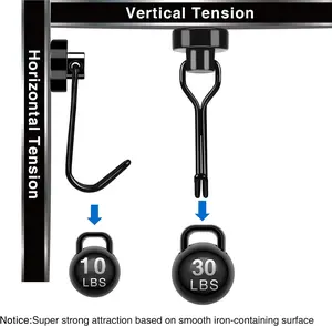 30lbs+ Magnetic Magnet Hook 2025 Cruise Cabin Ship Essentials Heavy Duty Strong Refrigerator Fridge Hanging for Classroom Beach Vacation Kitchen Grills Home Mug Hanger (6 Pack)