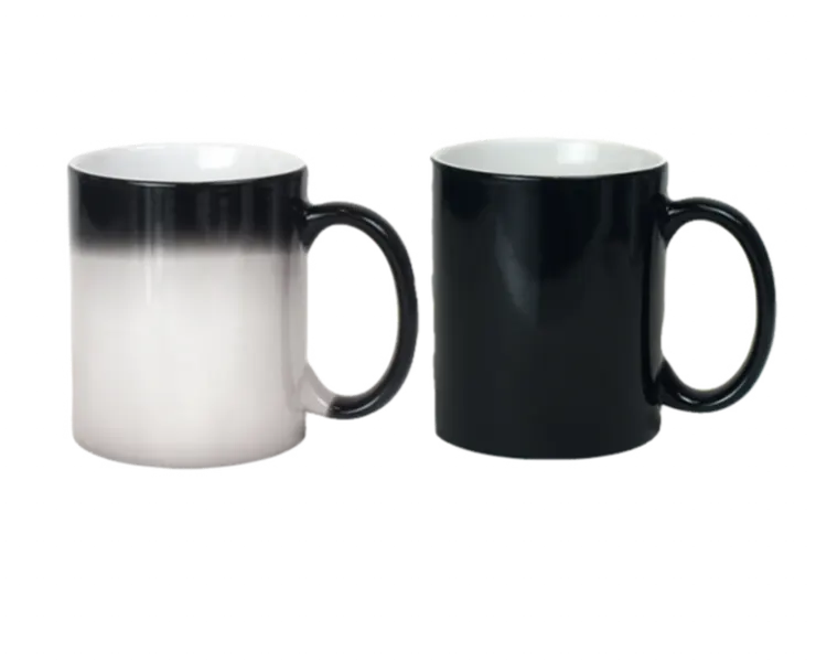 Fine Ceramic Magic Coffee Mug - Heat-Sensitive Design for a Touch of Magic in Your Morning Routine