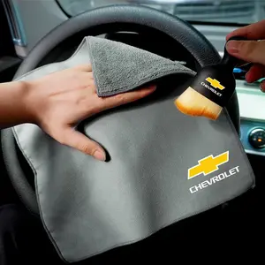 Car Interior Cleaning Tool Easy Cleaning Soft Brush+Suede Fleece Microfiber Wash Towel Cloth For Chevrolet Onix Cruze Silverado Impala Equinox Malibu Tahoe Cobalt Camaro Trax
