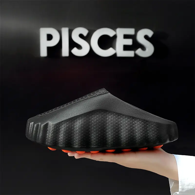 MIND A001 Men's Thick-Cushioned Acupoint Massage EVA Clogs - Non-Slip, Drainage, Waterproof Recovery Slide Slippers with Plus Sizes for Indoor Shower, Outdoor Beach Use