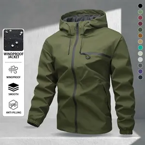 Men’s casual jacket, tactical suit, durable and waterproof exterior, multi-pocket design, casual sports style, single-piece outdoor gear, suitable for hiking and camping, outdoor activities, and all seasons. GARMENTARY