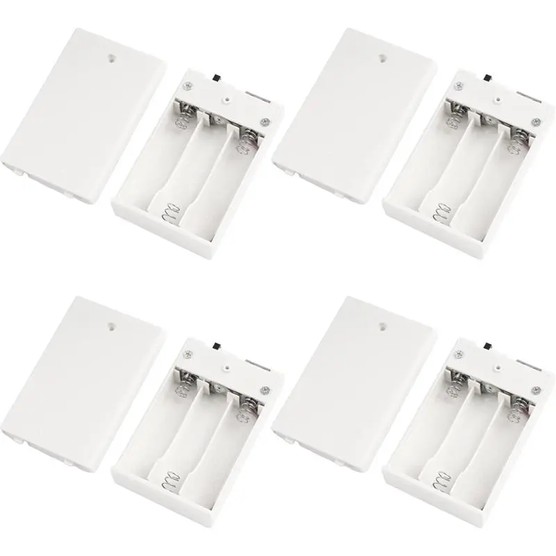 4PCS Compact Plastic Universal Fit USB Powered 5V LED Light Battery Pack - Battery Operated Power Supply Converter, Ideal for Indoor/Outdoors Cycling & Leisure Use