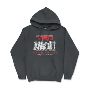 Toyota Racing Development Dog Lover's Hoodie - Casual Cotton Fleece Fabric Apparel for Men & Women - Officially Licensed TRD Gear Since 1937 - Comfortable & Breathable Fleece