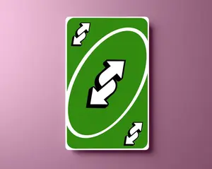 Green Uno inspired vinyl Sticker Cover Family card game wallet card skin Reverse funny atm