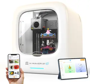 AOSEED X-MAKER JOY AI+ 3D Printer – Fully Assembled Safe 3D Printer with Quiet Printing, 4/8 PLA Filaments, 8000+ Models, 20+Types Toy Design in APP，17+ Modules for Home Use