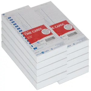 35100-10M Pyramid Time Cards, 1000/pk