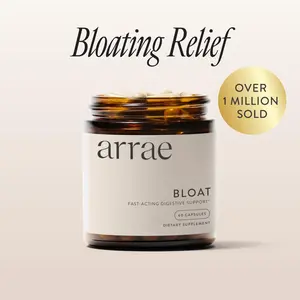 Arrae Bloat | Fast-Acting Bloating Relief Digestive Enzymes & Gas Relief Capsules, 30-Day Supply| Natural Healthcare Dietary Supplement Edible
