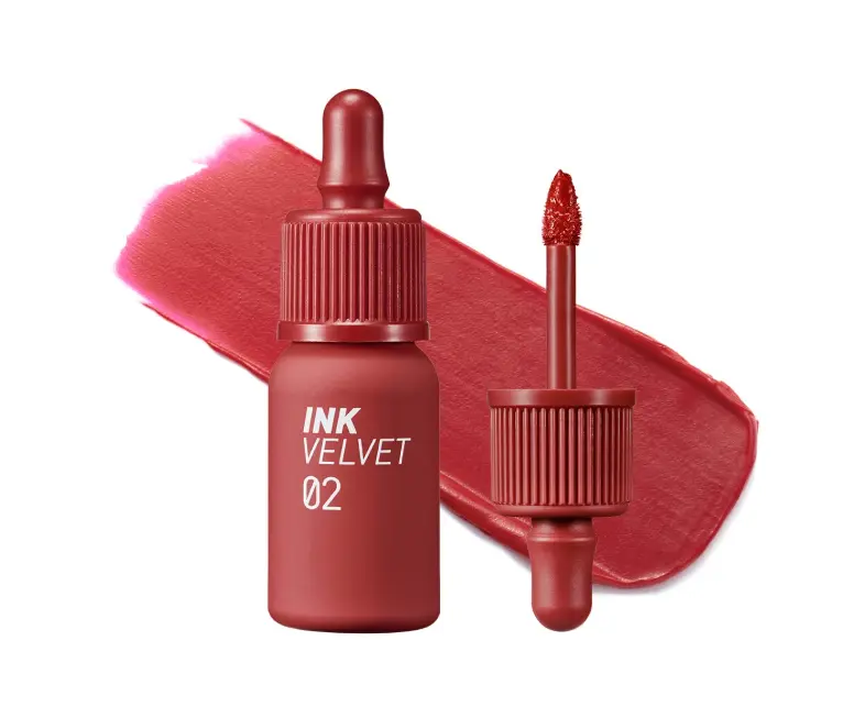 Peripera Ink The Velvet Lip Tint - High Pigment Color, Longwear, Weightless, Not Animal Tested, Gluten-Free, Paraben-Free (047 Sunny Coral)