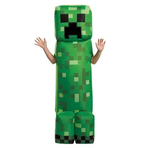 Kid's Inflatable Minecraft Creeper Costume