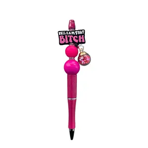 “I Am That B” beaded pen