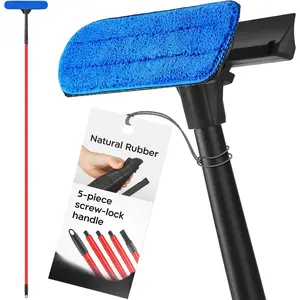 Professional Window  for Home, 12"-80" Long  for Window Cleaning, 2-in-1 Window Cleaning  Kit, Indoor & Outdoor Window Cleaner Tool for High Windows & Glass