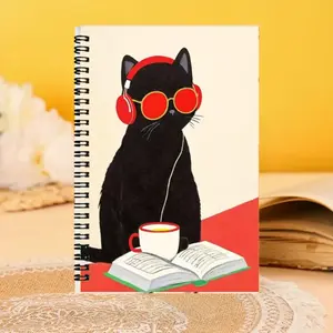 Spiral Notebook Set with Ballpoint Pen, Motivational Cards, Sticky Notes, College-Ruled Pages, 14x21cm, Ideal for Students and Office Workers
