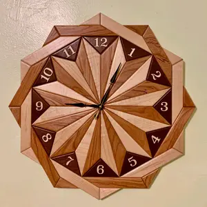 Handmade Exotic Hardwood Clock