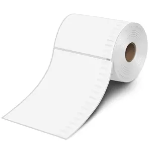 220 count 4"x 6" Direct Therma abes White Perforated Shipping abe, Compatibe with DYMO 4X 1744907,Zebra, Roo, Jadens, Neko, 220 abes per Ro, 1 Ro