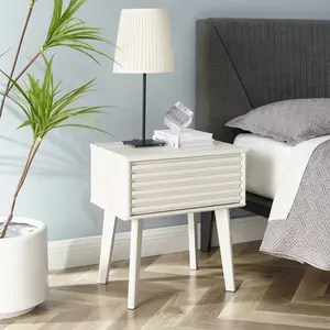 Modway Render End Table in White