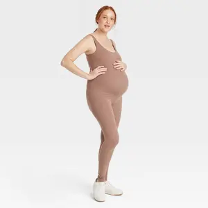 Sleeveless Long Unitard Maternity Jumpsuit - Isabel Maternity by Ingrid & Isabel