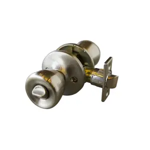 Design House 728675 Terrace 6 Way Latch Privacy Door Knob, Satin Nickel