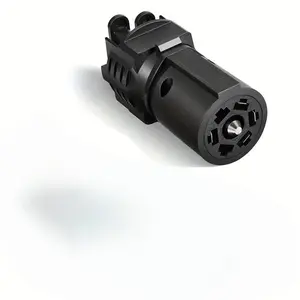 7 Pin Trailer Light Plug Adapter Converter, 2 in 1 Design Trailer Light Plug Adapter, Converts 7P to 4P5P Plug Interface, Suitable for US RV Trailer