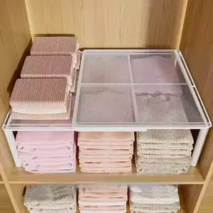 Expandable Adjustable Closet Organizer Rack for Space Saving, Versatile Storage Solution for Kitchen and Bedroom, Durable and Multifunctional Shelving System Adjustable Shelf Rack