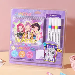 Kpop Hunter Girl Stationery Set Student Reward Small Gift Birthday Souvenir Practical Learning Supplies Student Essentials