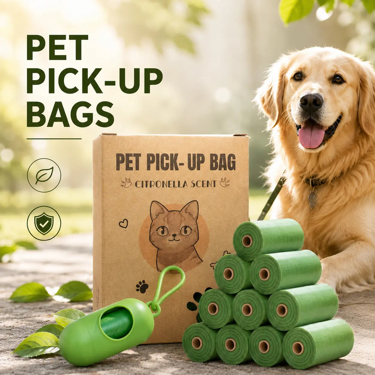 Dog Waste Bag, Supplies, 150-Count Leak-Proof Bags with Dispenser, Durable Plastic Poop Bags for Pet Cleanup & Outdoor Use