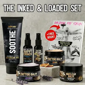 The Inked & Loaded Box, Men's Tattoo Care Set