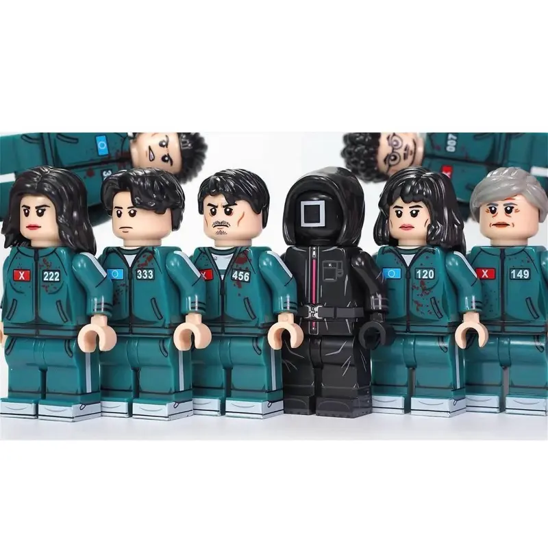 Squid games block figures