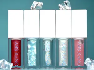 The Gemstone Collection Lip Gloss By Onyx Sky Cosmetics, Gemstone Collection with New Formula, Long-Lasting & Moisturizing Tinted Lip Gloss - Colorchanging Lipgloss