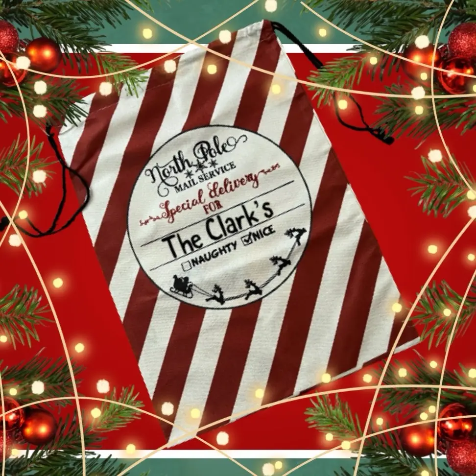 Customized Santa Sacks Christmas Gift