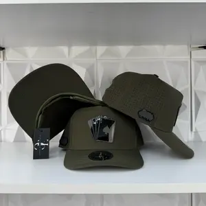 Poker Plate SnapBack Hat- Green Olive Hydro