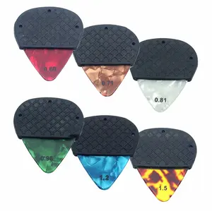 K-GRIP Celluloid  Guitar Pick with Removable Dynamic Knurl Rubber Grip