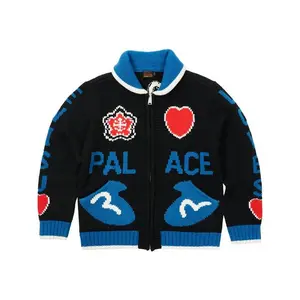 Palace x Evisu Cowichan Knit Black (men) by StockX