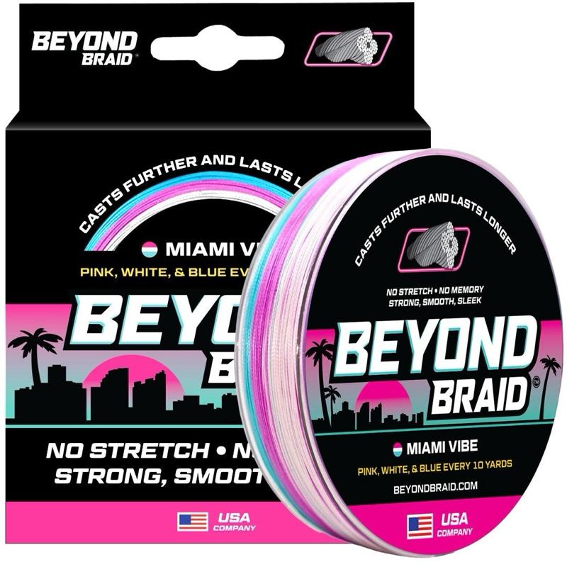 Beyond Braid Fishing Line - No Stretch Low Memory Abrasion Resistant Casts Further Lasts Longer