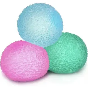 Stress Relief Squeeze Ball Memory Gel, Textured Fidget Sensory Toy for Hand Exercise, Soft Squishy Ball for Office Desk Party gifts