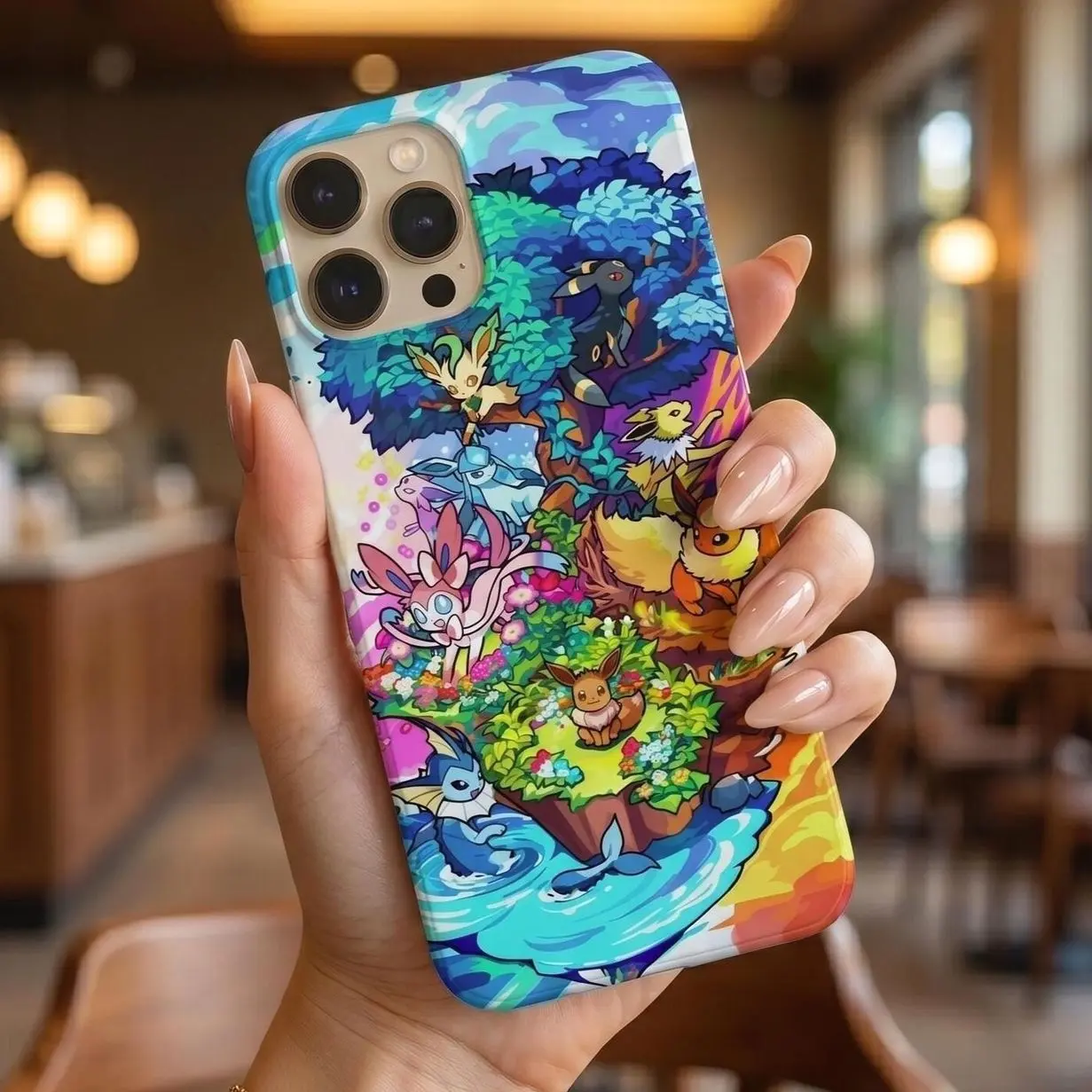 Poke Anime Manga iPhone Case for all iPhone and Samsung models; available as a 2-in-1 MagSafe Tough Case or 2-in-1 Tough Case.