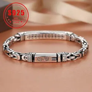 925 Sterling Silvery Vintage Bohemian Bracelet, Women'S Sterling Silvery Bracelet that can be opened and worn as a birthday gift for a girlfriend or mother, Sterling Silver Bracelet for Women, Bracelets for Women Elegant Classy, Bracelet for Women, Specia